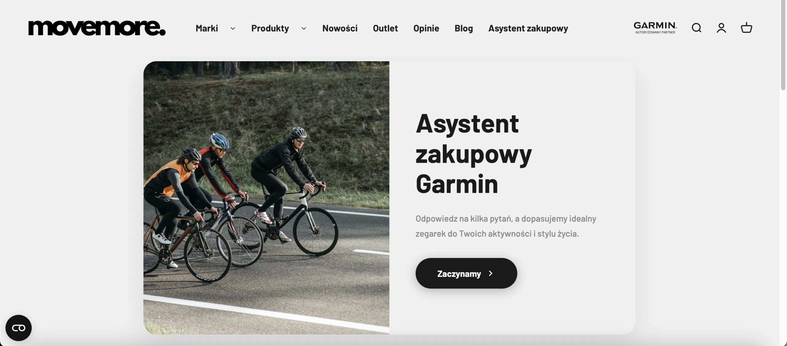 Strona z&nbsp;asystentem zakupowym