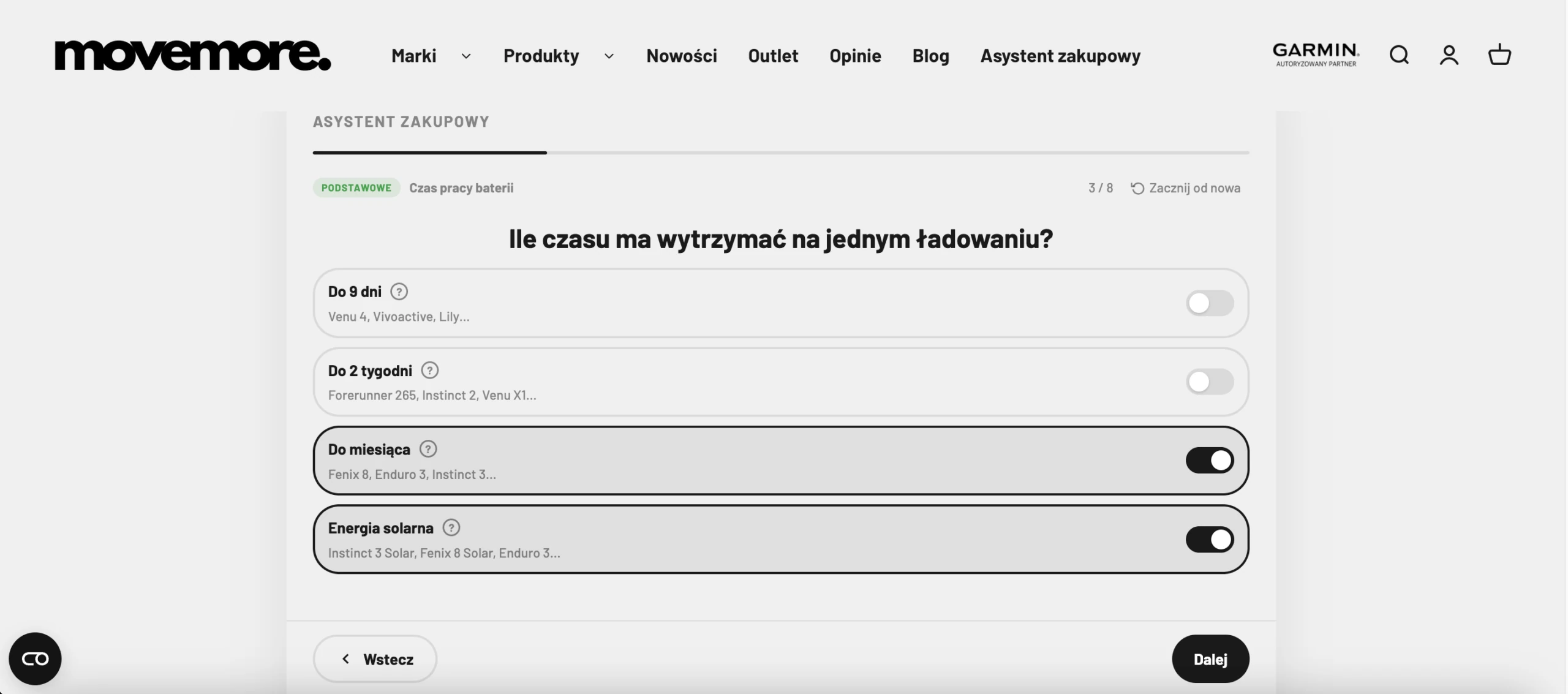 Określenie funkcji i&nbsp;preferencji