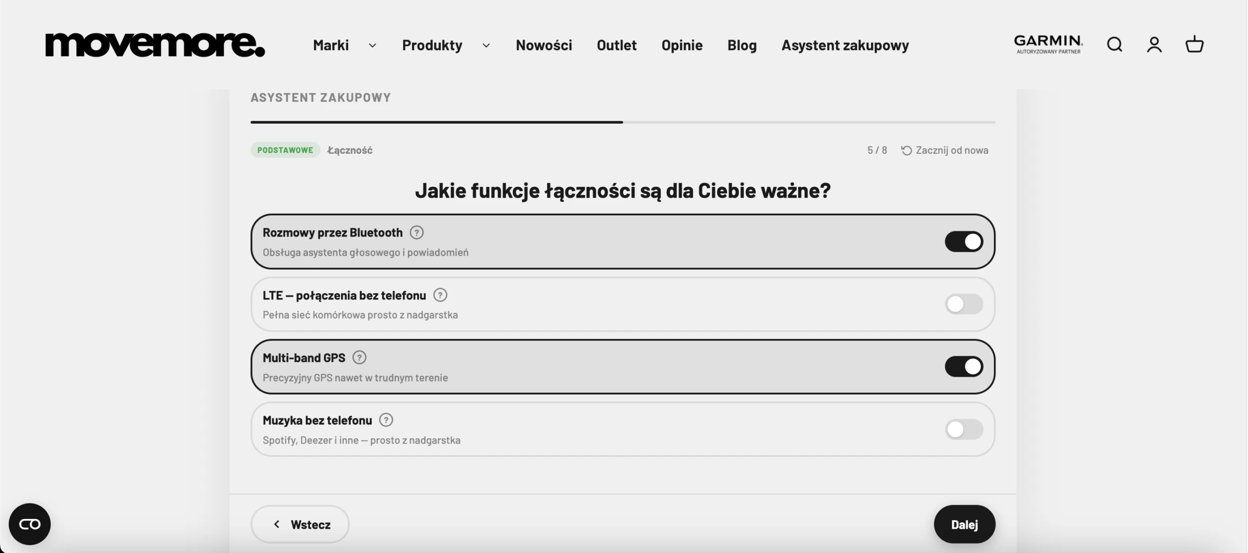 Doprecyzowanie parametrów